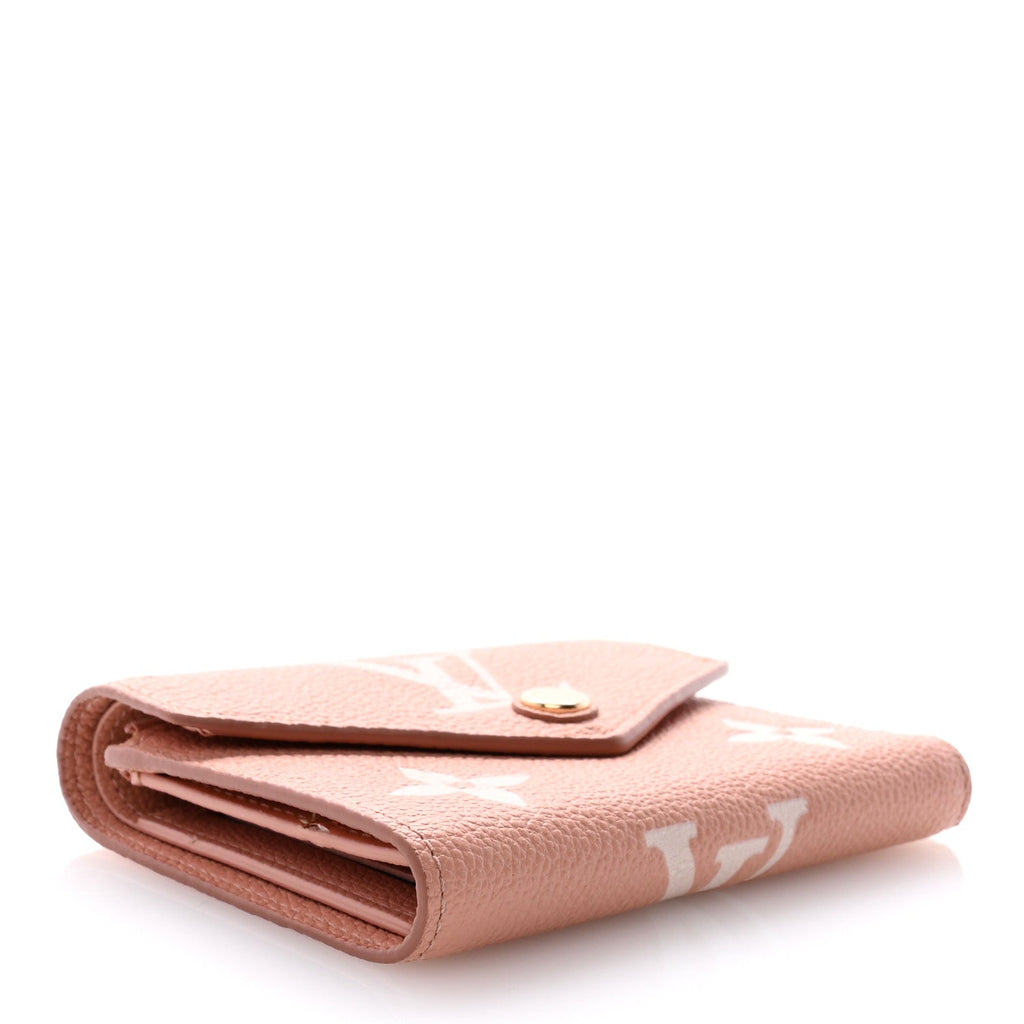 Louis Vuitton Empreinte Monogram Giant Victorine Wallet Rose Trianon Creme