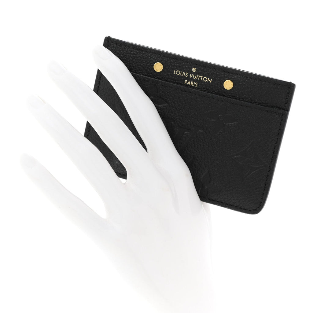 Louis Vuitton Empreinte Card Holder Black