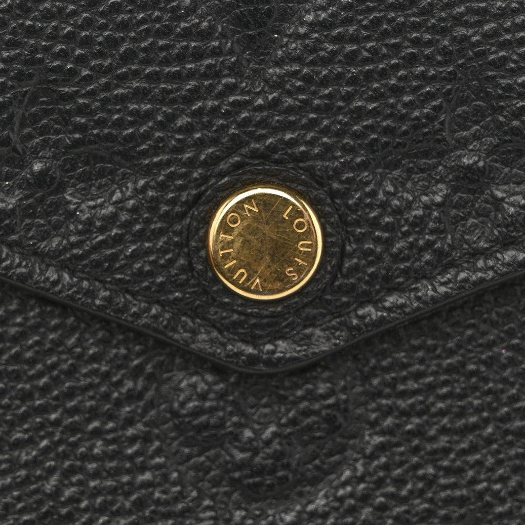 Louis Vuitton Empreinte Pochette Felicie Chain Wallet Black