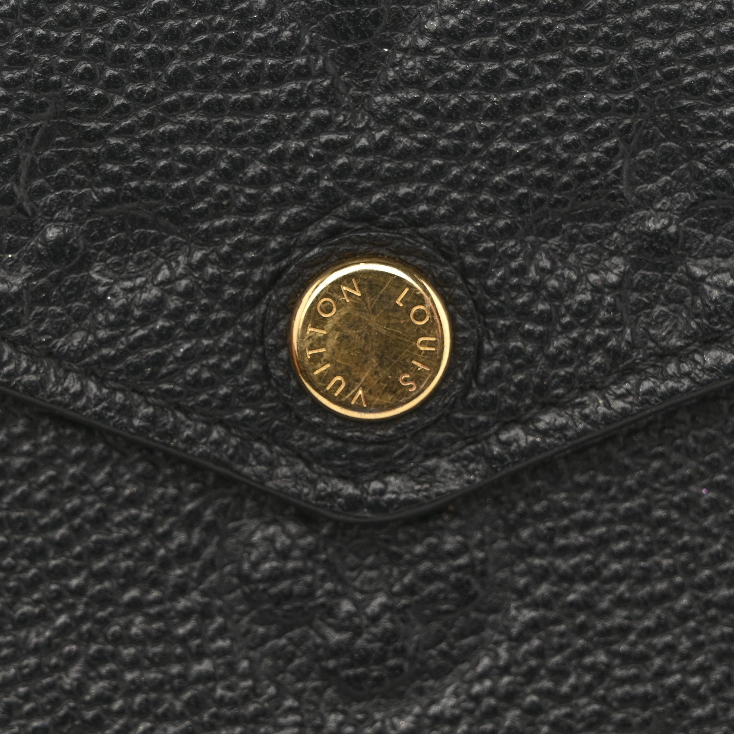 Louis Vuitton Empreinte Pochette Felicie Chain Wallet Black