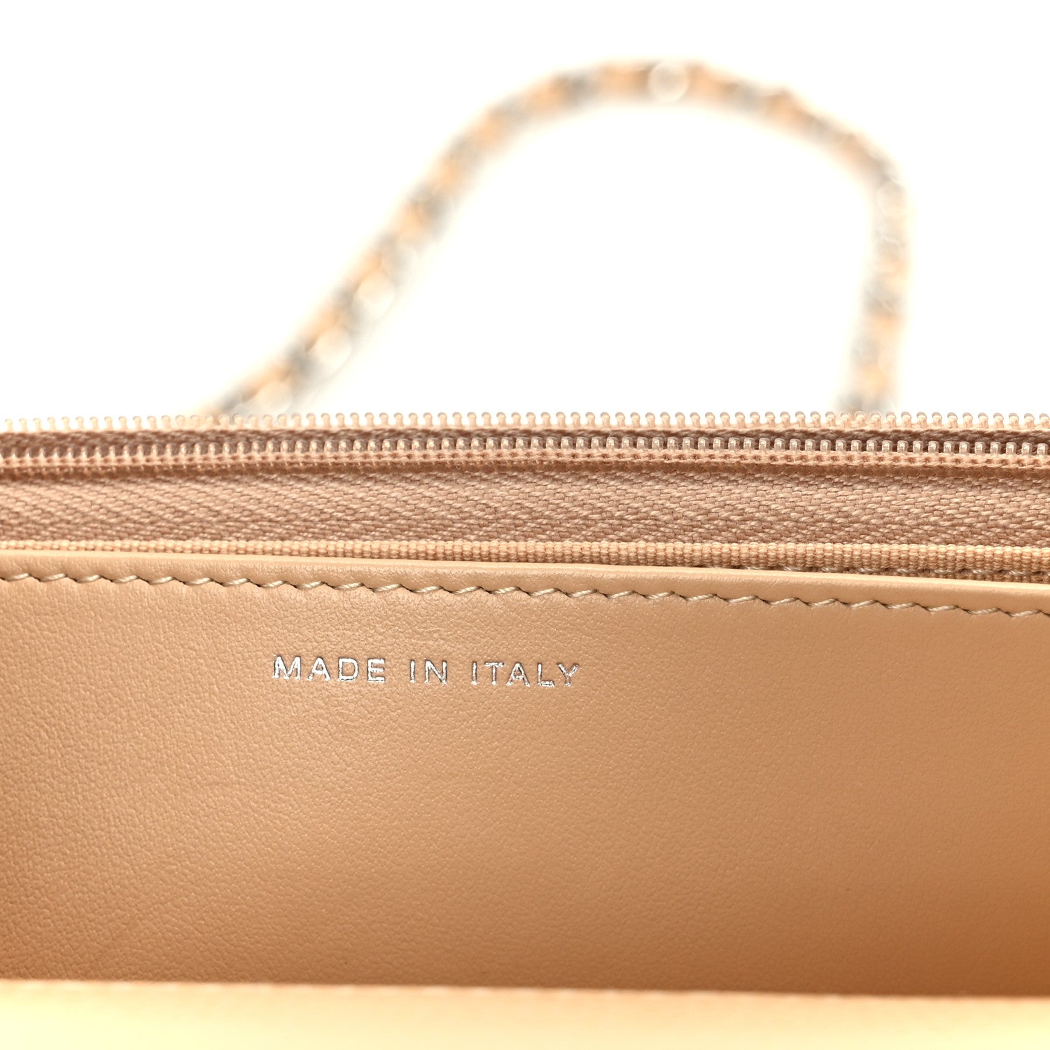 Chanel Caviar Quilted Wallet on Chain WOC Beige