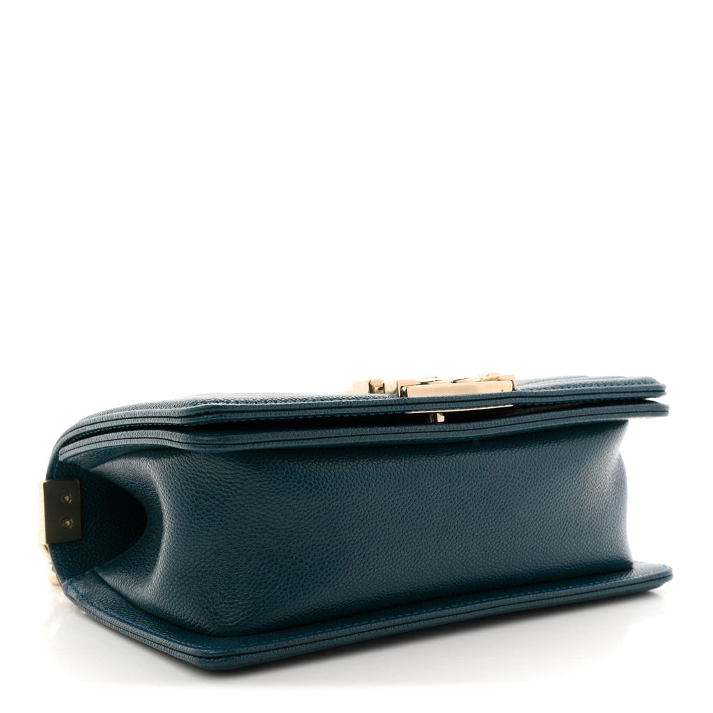 Chanel Caviar Quilted Small Boy Flap Dark Blue