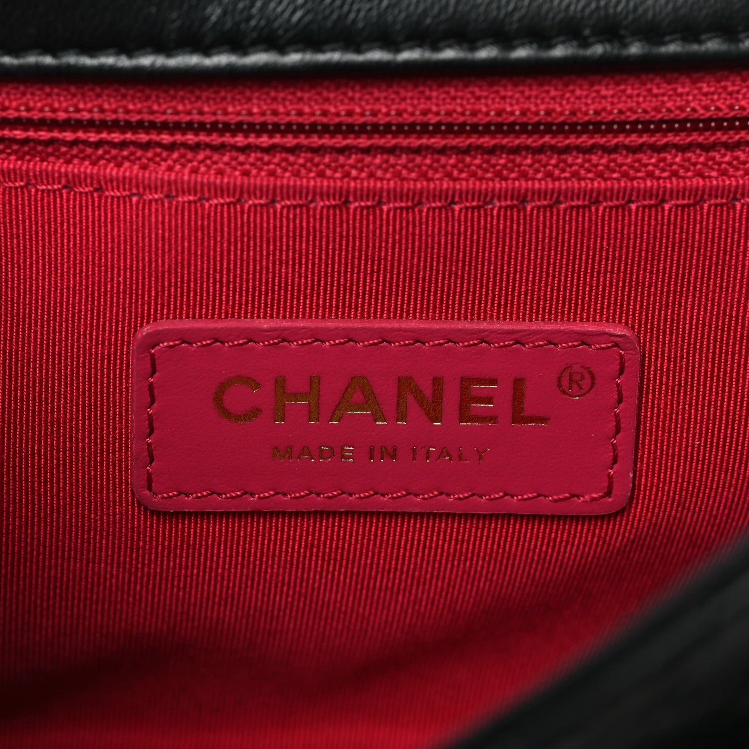 Chanel Shiny Lambskin Flap Clutch With Chain Black
