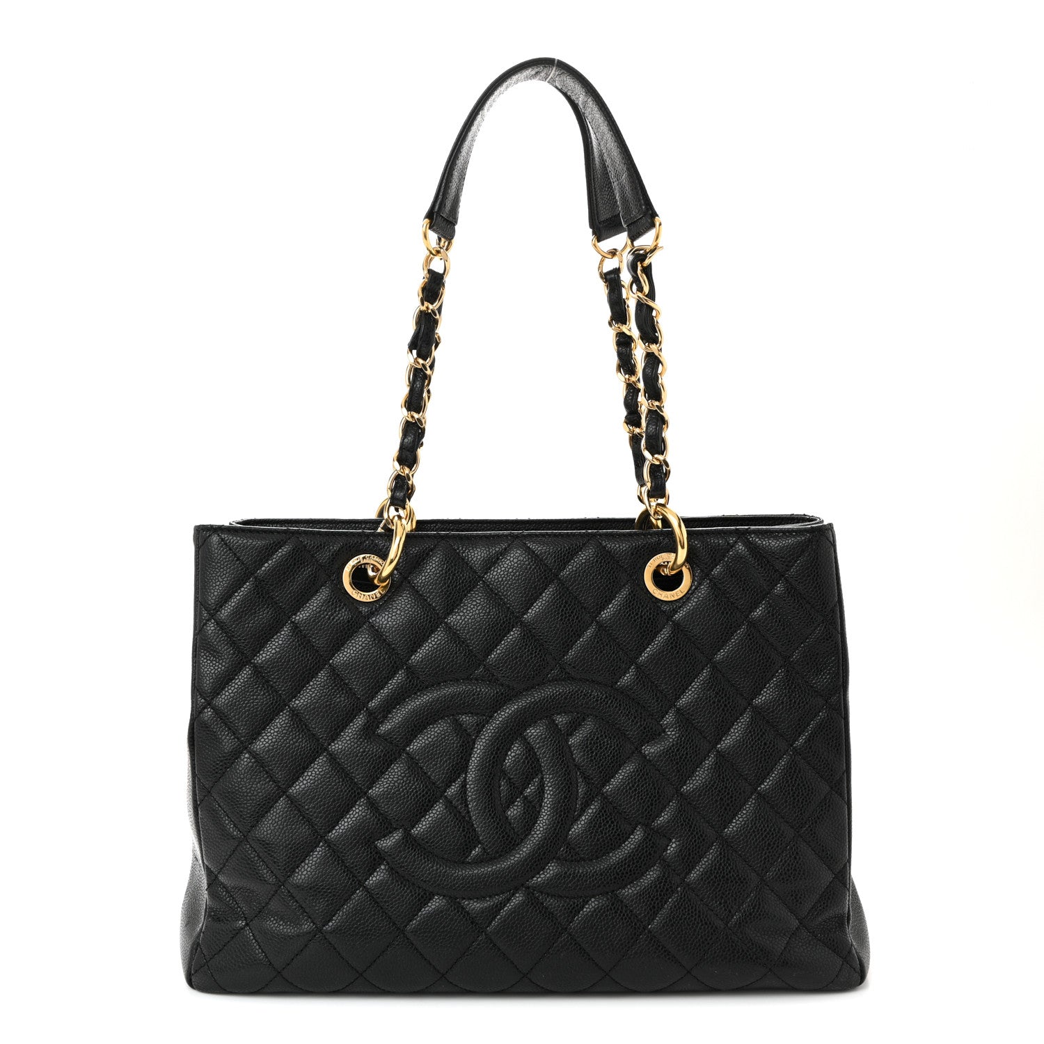 Chanel Caviar Quilted Grand Shopping Tote GST Black