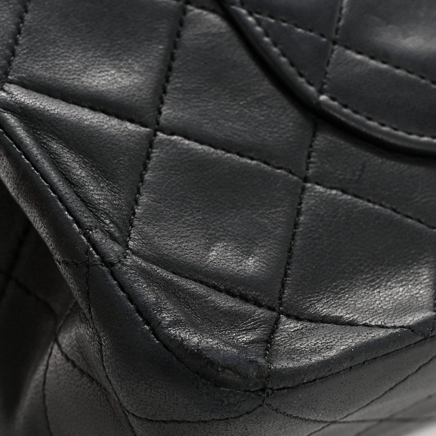 Chanel Lambskin Quilted Medium Double Flap Black