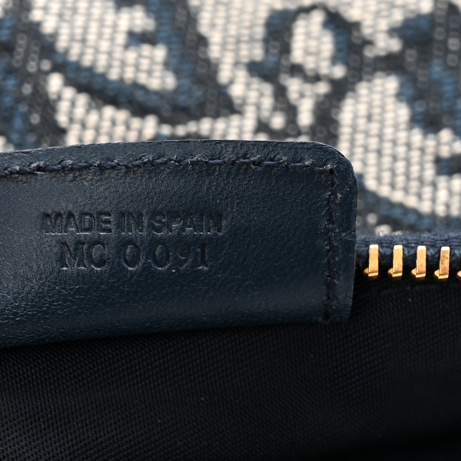 Christian Dior Monogram Mini Saddle Pochette Navy