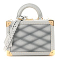 Louis Vuitton Lambskin Malletage Petite Valise Palazzo Ecume