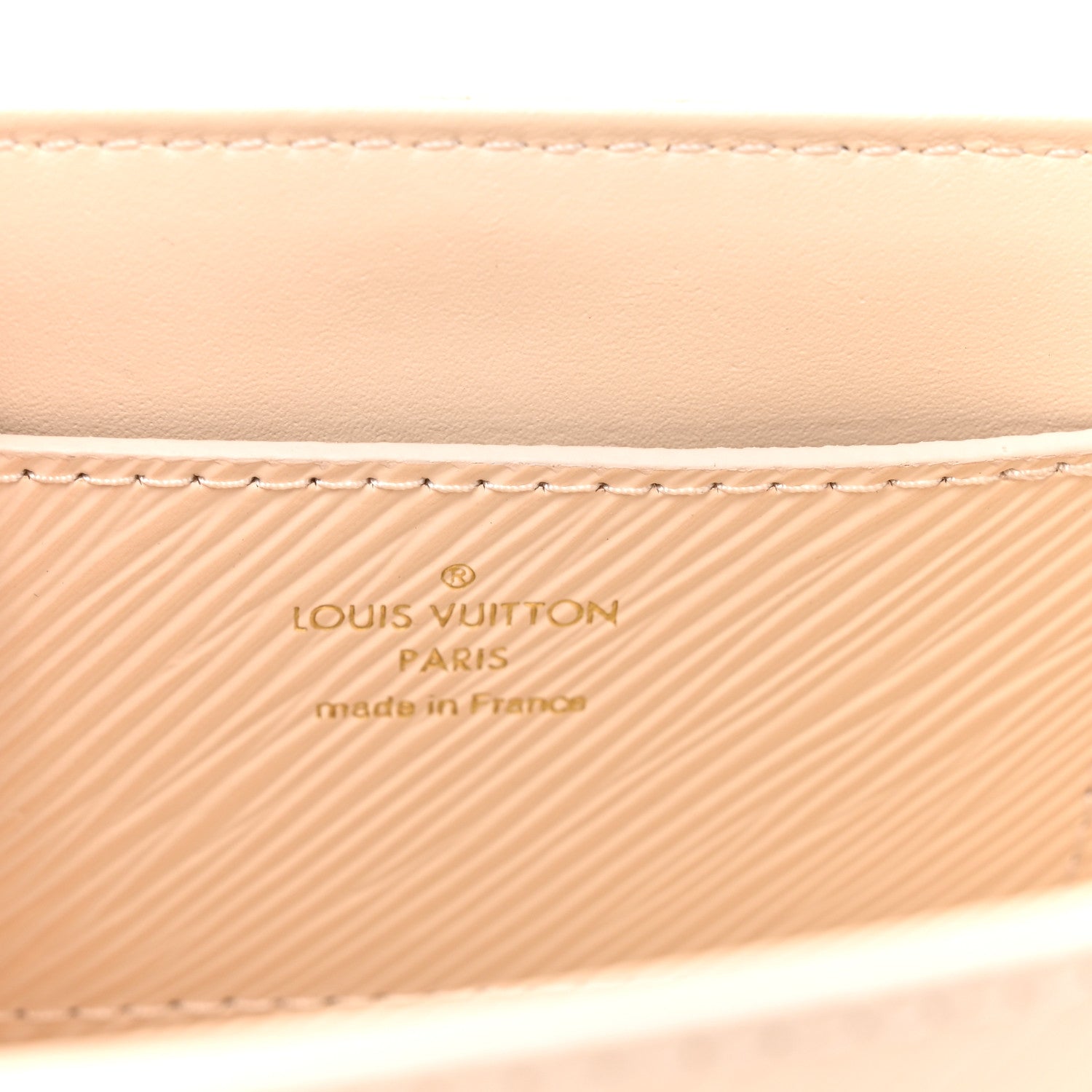 Louis Vuitton Epi Twist Braided Chain Shoulder Bag PM Quartz White