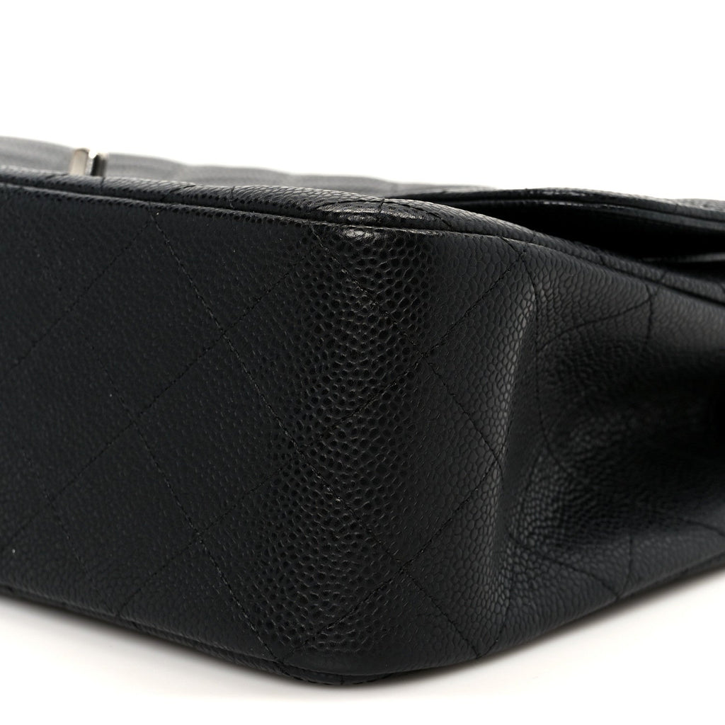 Chanel Caviar Quilted Jumbo Double Flap Black