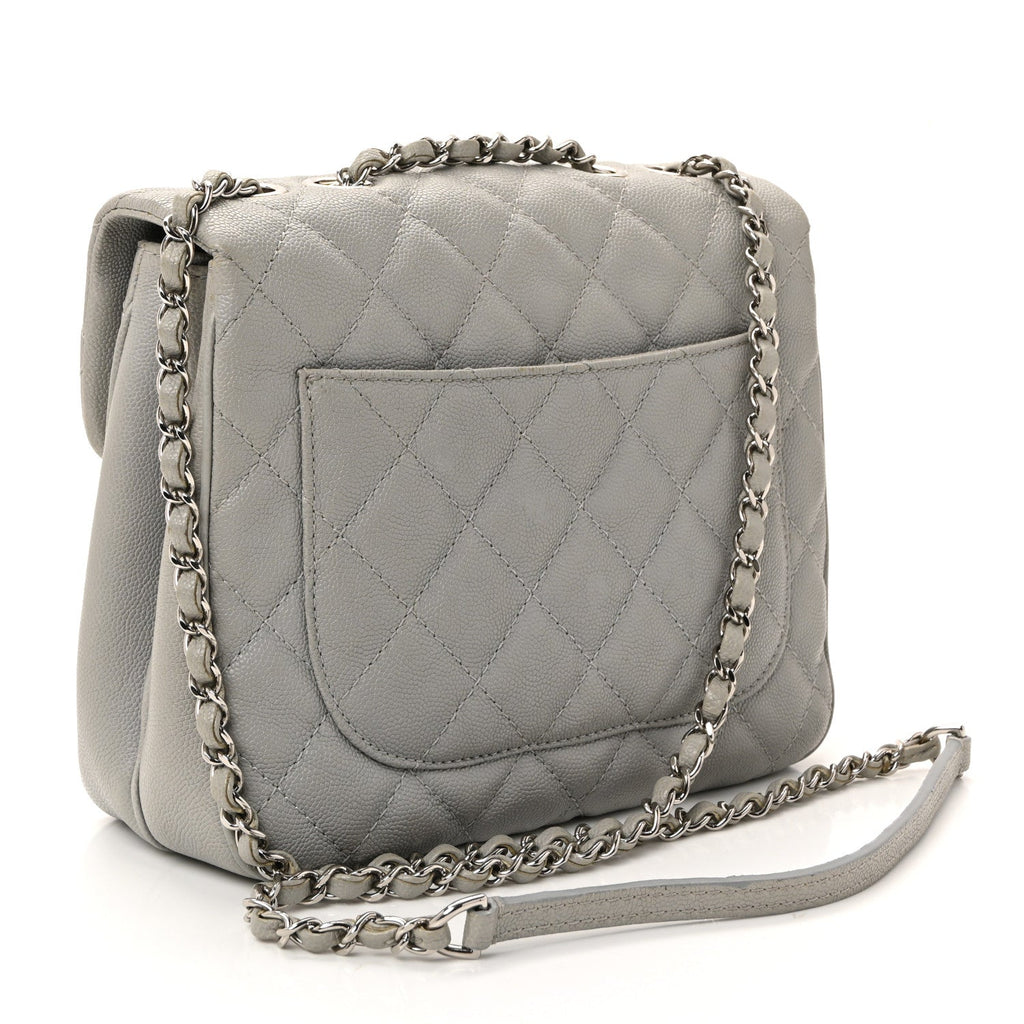 Chanel Caviar Quilted Medium Urban Companion Flap Grey