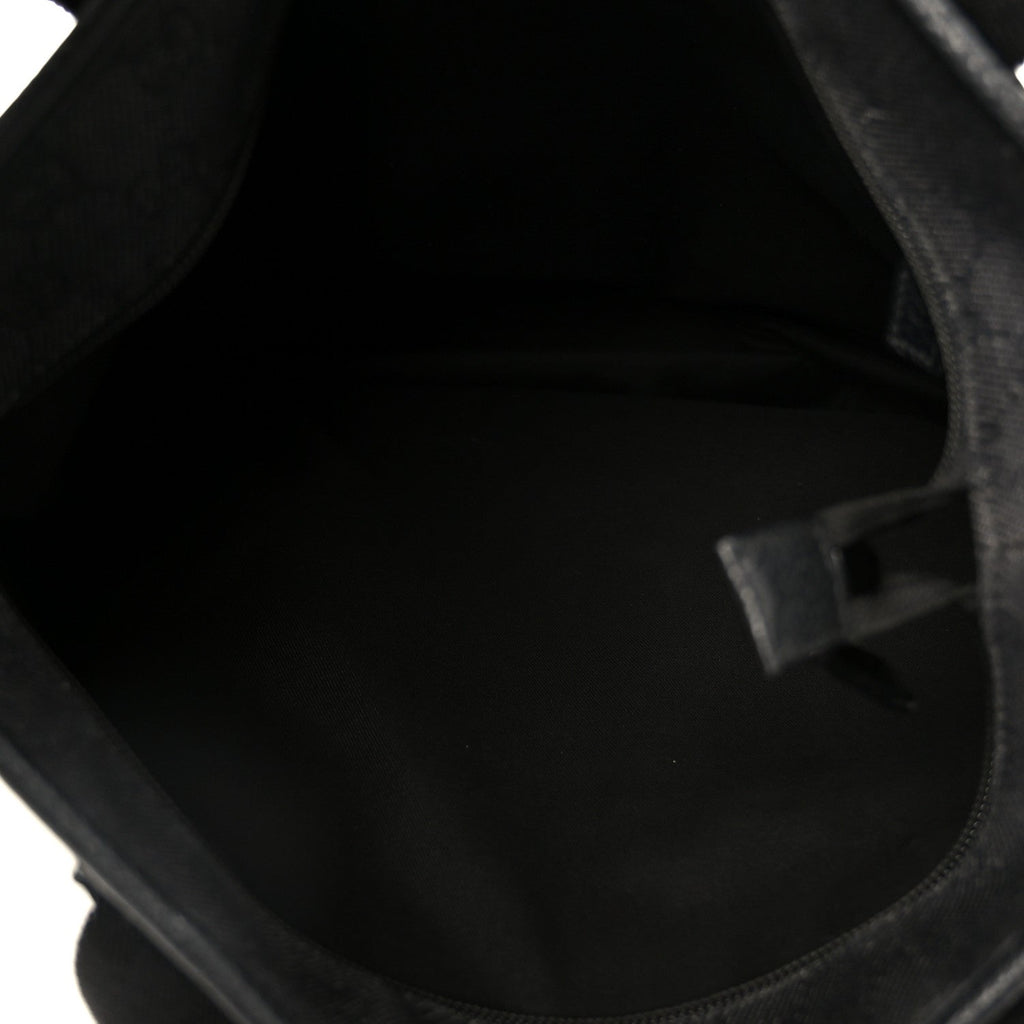 Gucci Denim Monogram Tote Bag Black