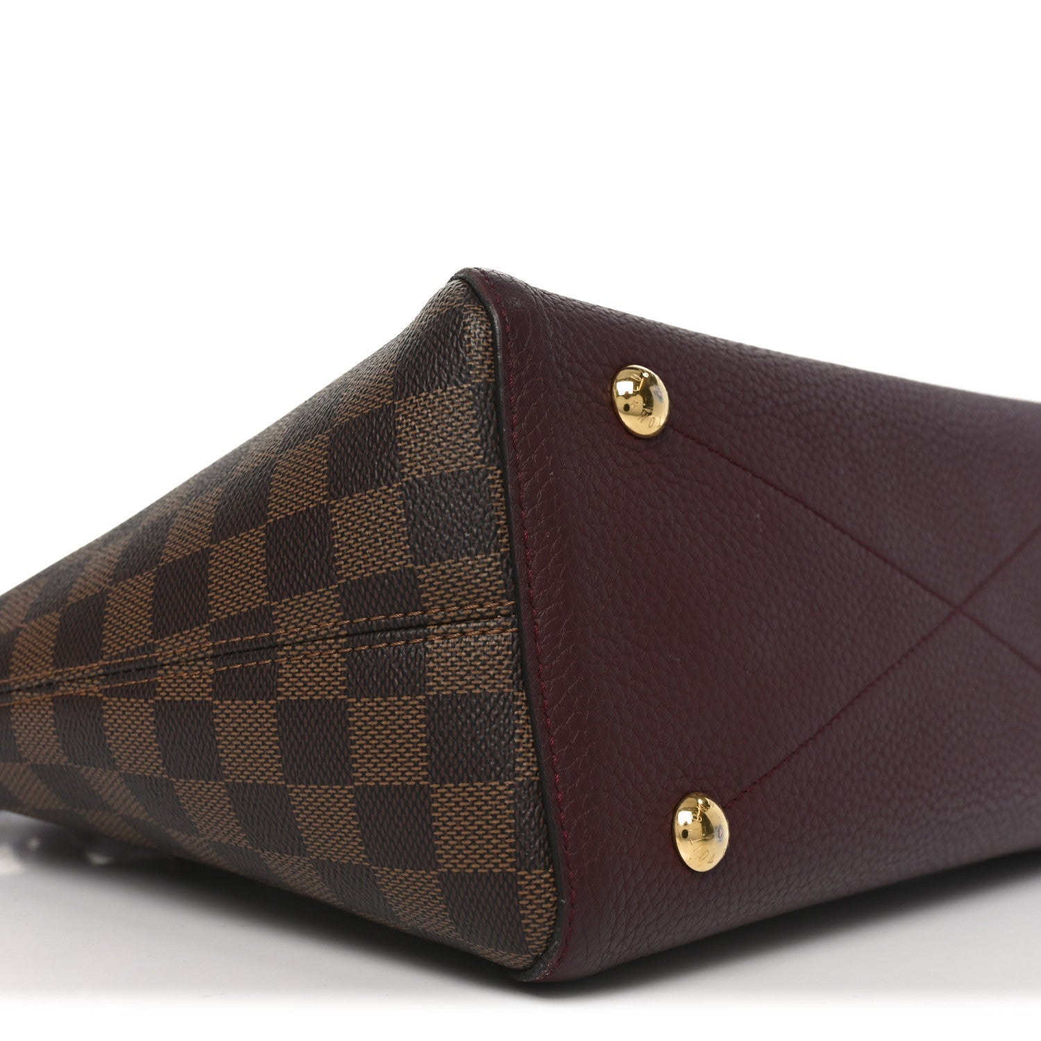 Louis Vuitton Damier Ebene Cuir Taurillon Hyde Park Fuchsia