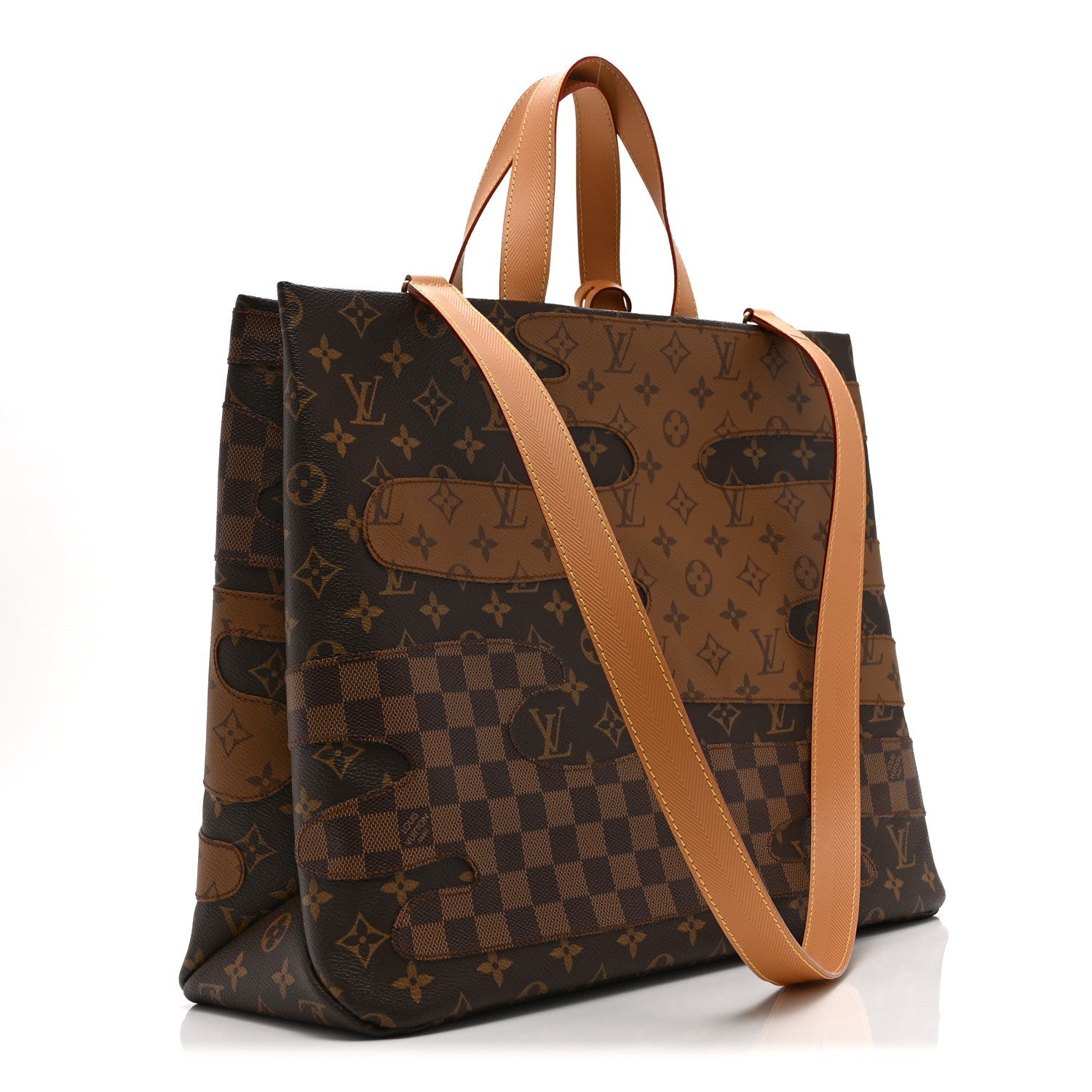 Louis Vuitton Monogram Landscape Shopper Tote MM Brown