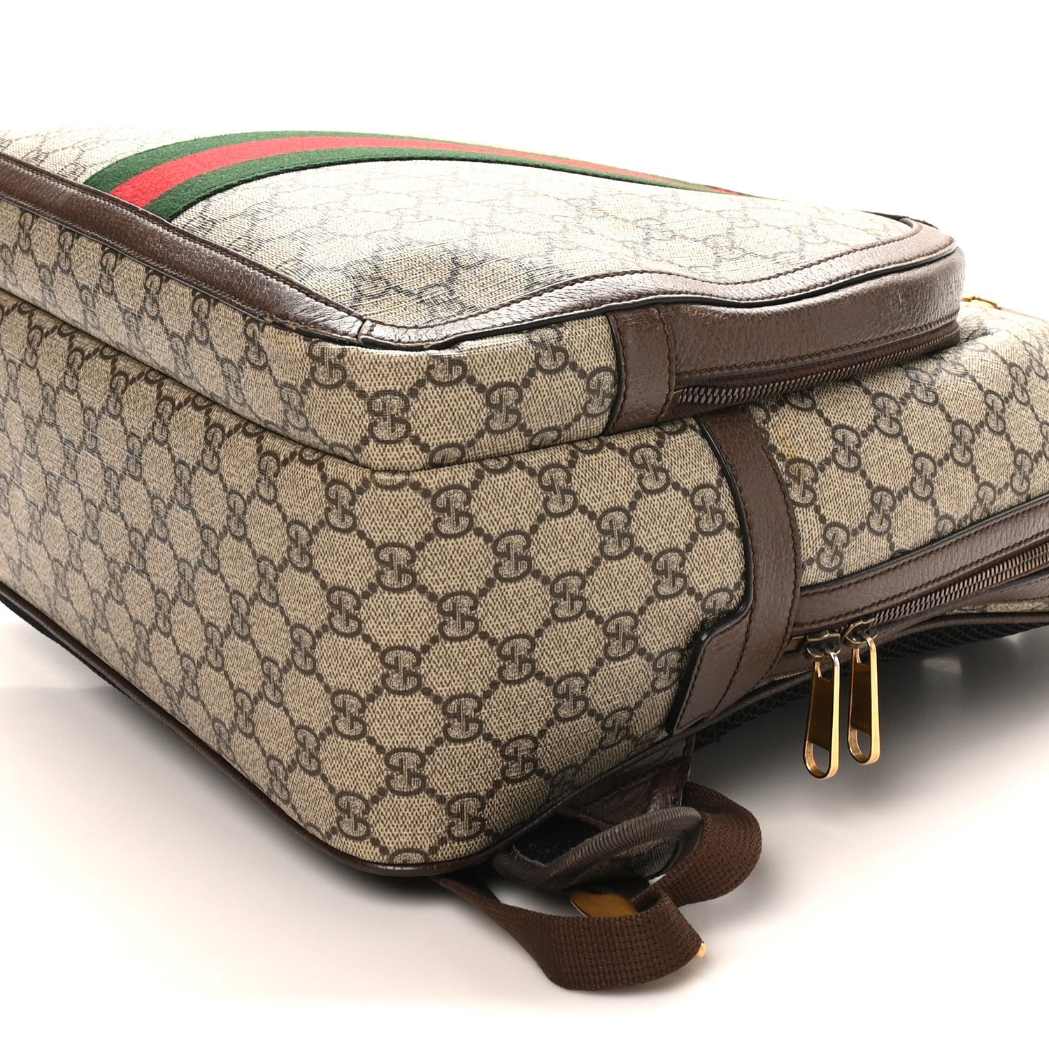 Gucci GG Supreme Monogram Medium Ophidia Day Backpack Brown