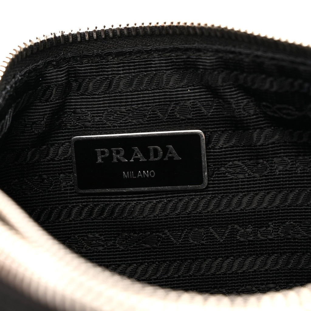 Prada Re-Nylon Saffiano Re-Edition 2000 Double Zip Crossbody Bag Black