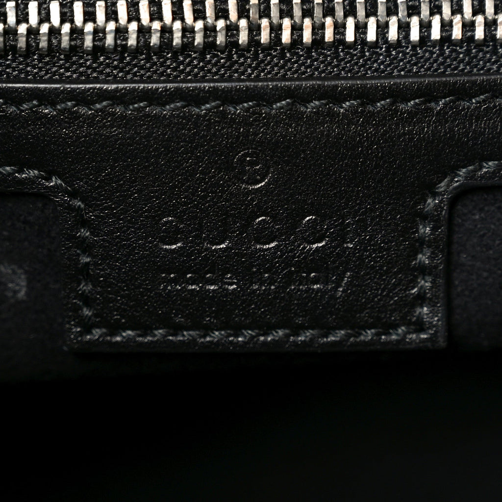 Gucci Calfskin Quilted Medium Deco Tote Bag Black