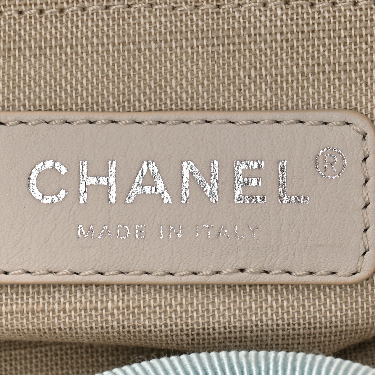 Chanel Mixed Fibers Small Deauville Tote Light Blue