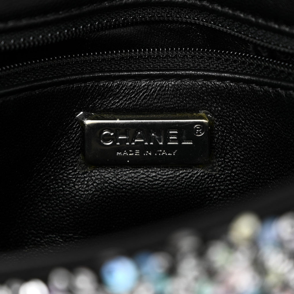 Chanel Shaded Sequins Mini Flap Black
