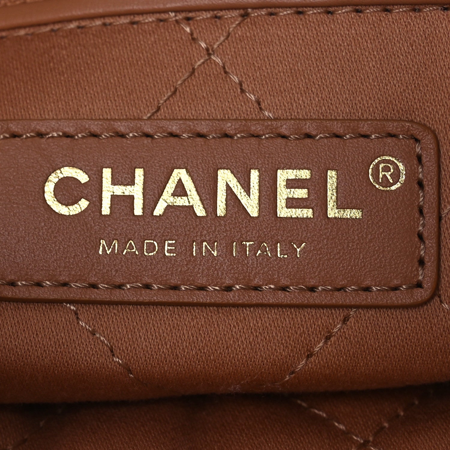 Chanel Shiny Calfskin Quilted Small Chanel 22 Beige