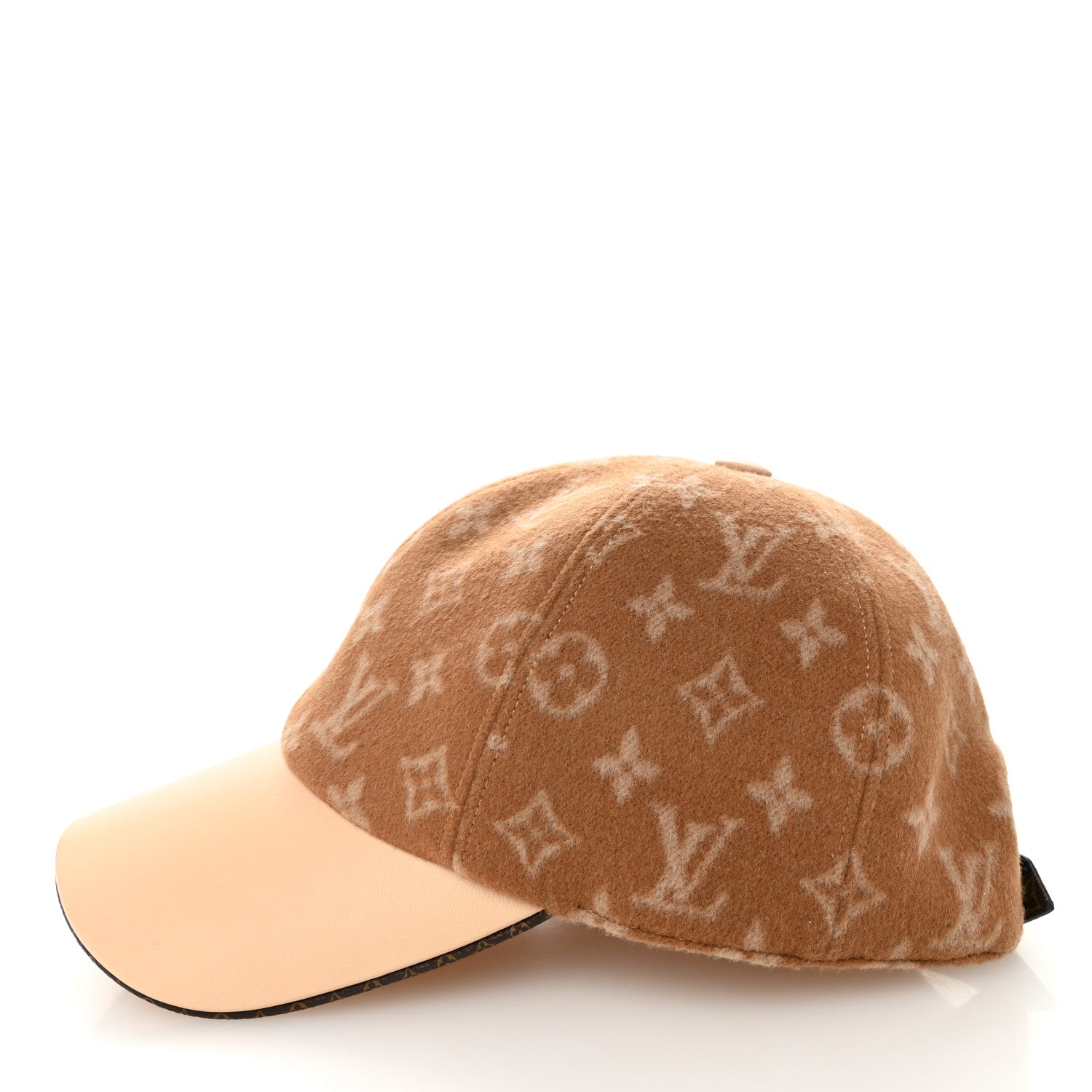 Louis Vuitton Wool Monogram Carry On Cap M Beige