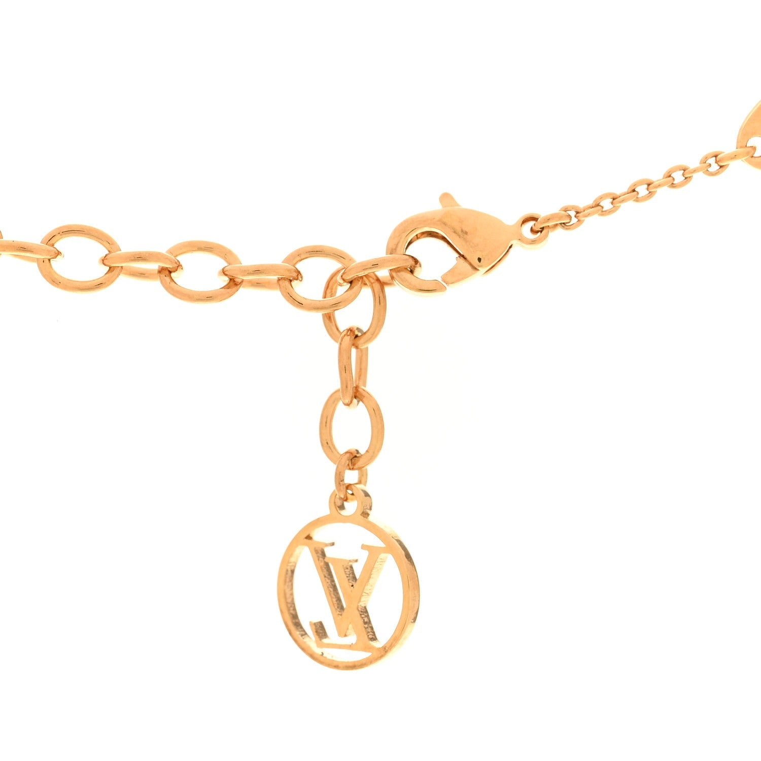 Louis Vuitton Metal Louisette Necklace Gold