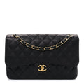Chanel Caviar Quilted Jumbo Double Flap Black