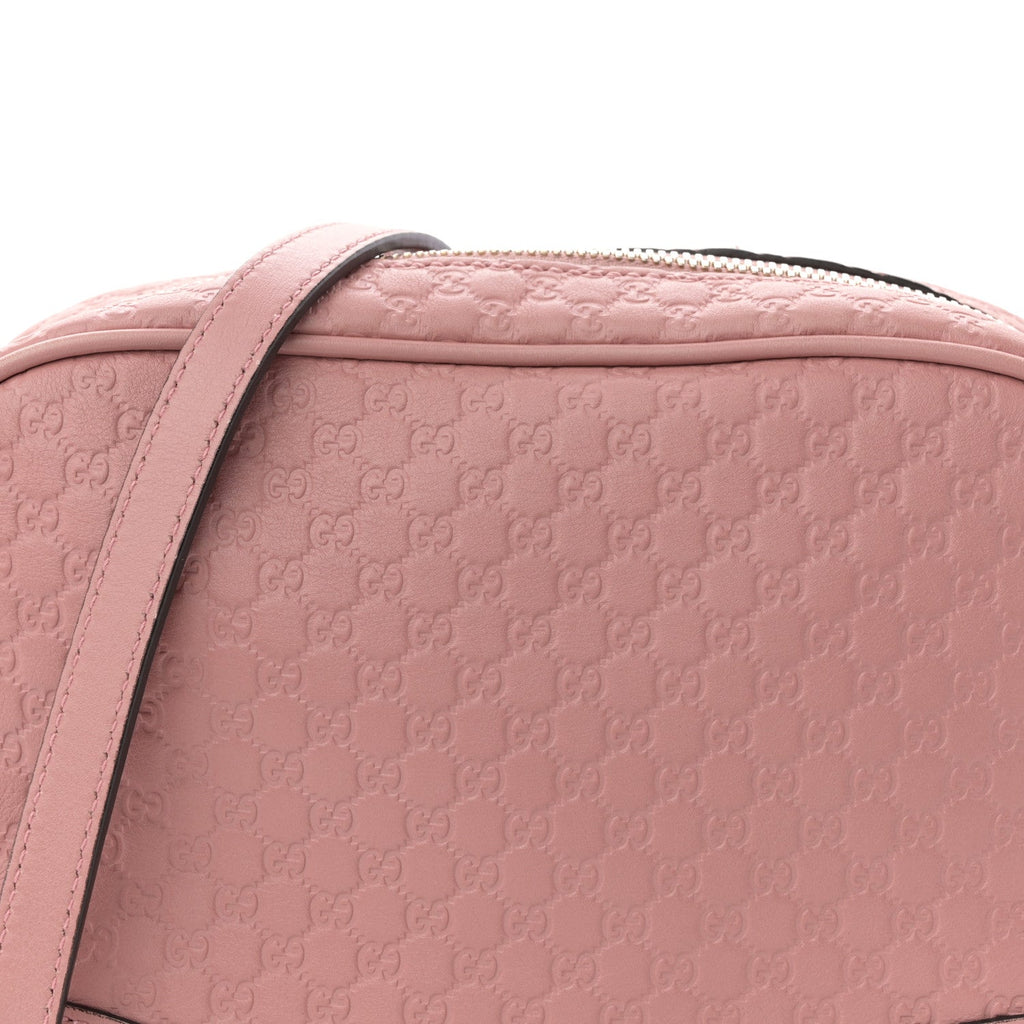 Gucci Soft Microguccissima Mini Bree Messenger Bag Soft Pink