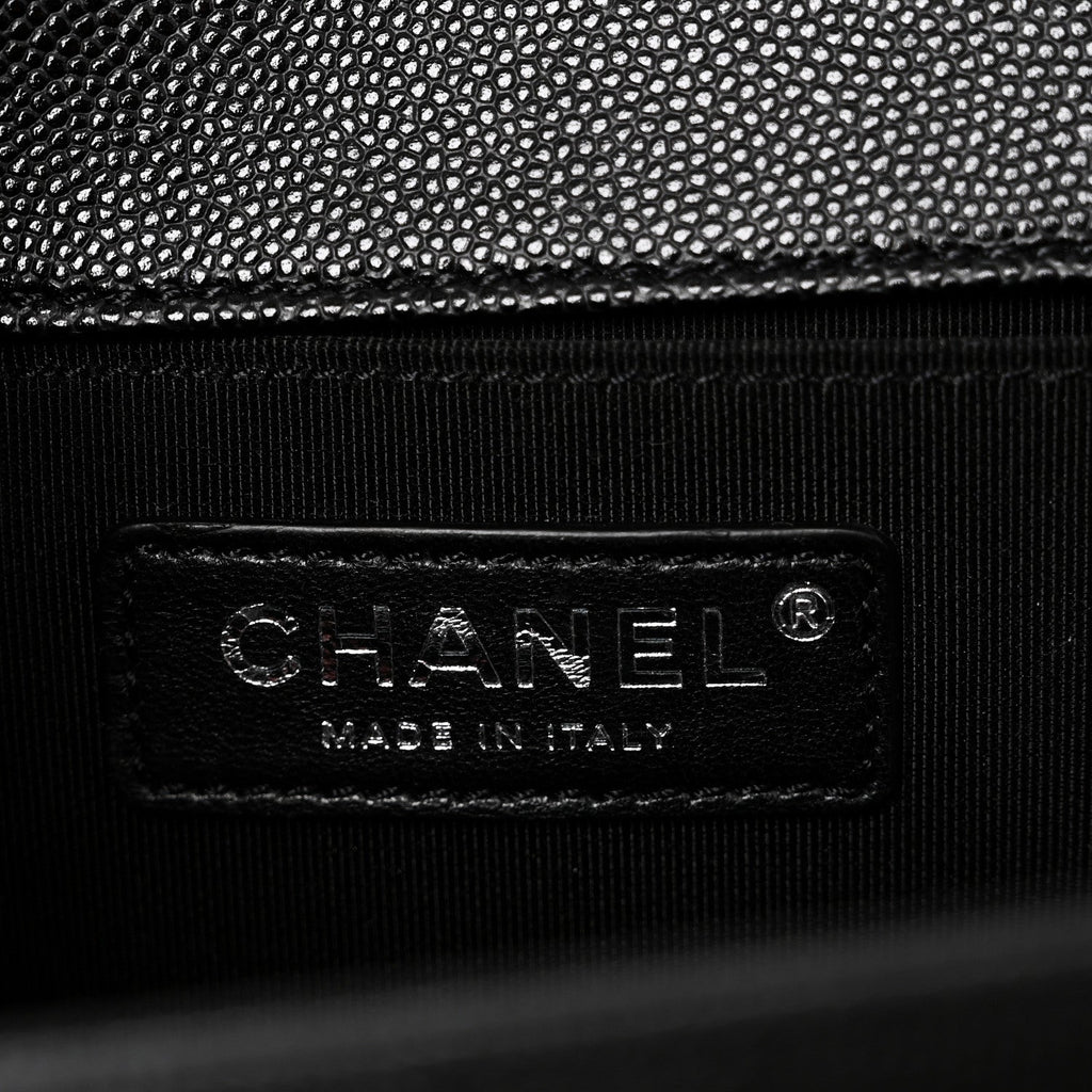 Chanel Caviar Quilted Medium Boy Flap Black