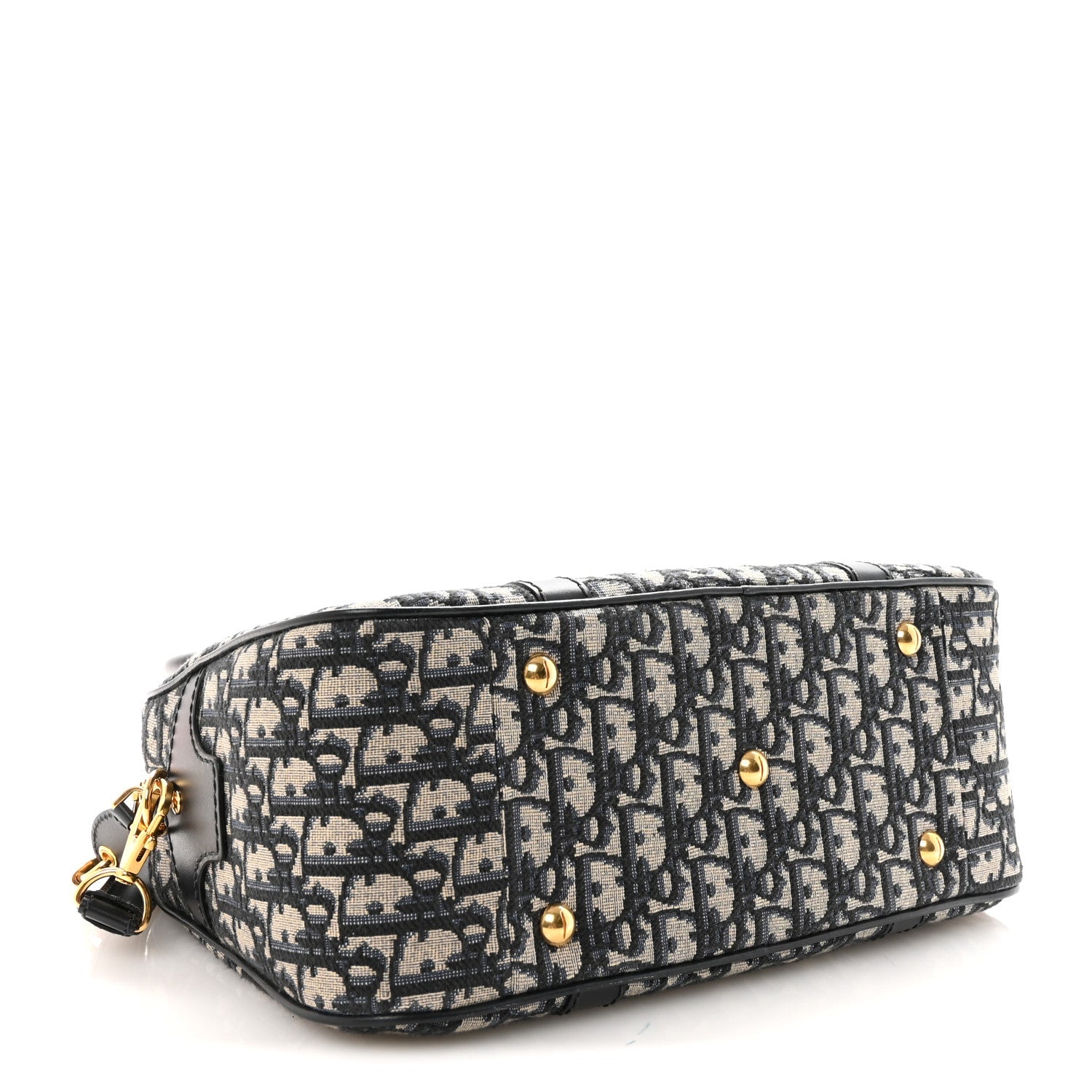 Christian Dior Oblique Large D-Vibe Bowling Bag Navy