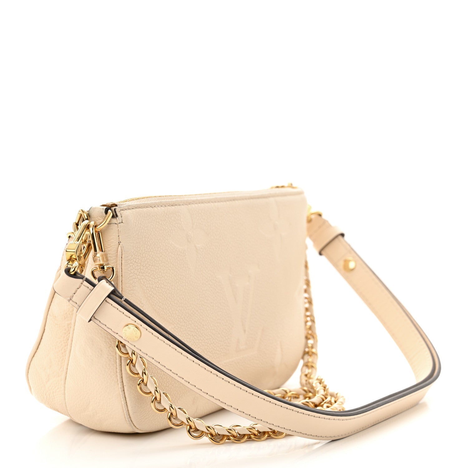 Louis Vuitton Empreinte Monogram Giant Multi Pochette Accessories Cream