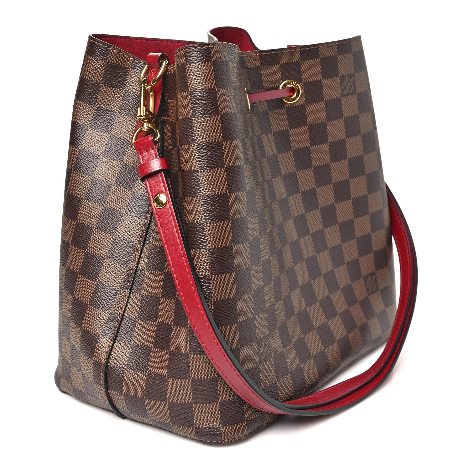 Louis Vuitton Damier Ebene Neonoe MM  Cherry Berry