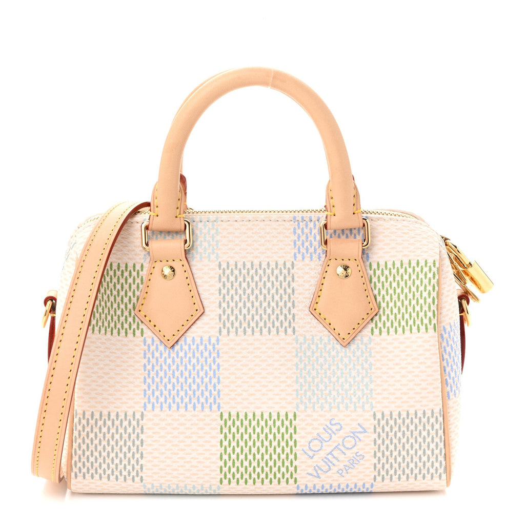 Louis Vuitton Damier Giant Speedy Bandouliere 20 Pistachio