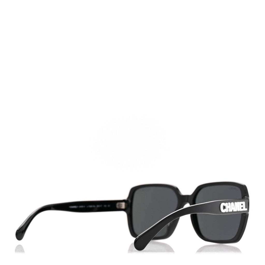 Acetate Square Sunglasses 5408-A Black