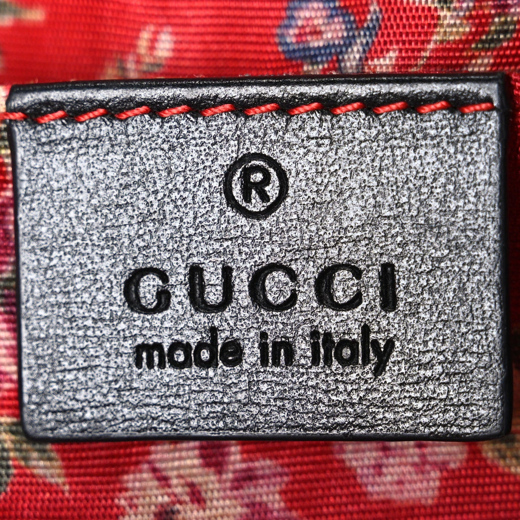 Gucci Calfskin Web Trapuntata Small GG Shoulder Bag Black