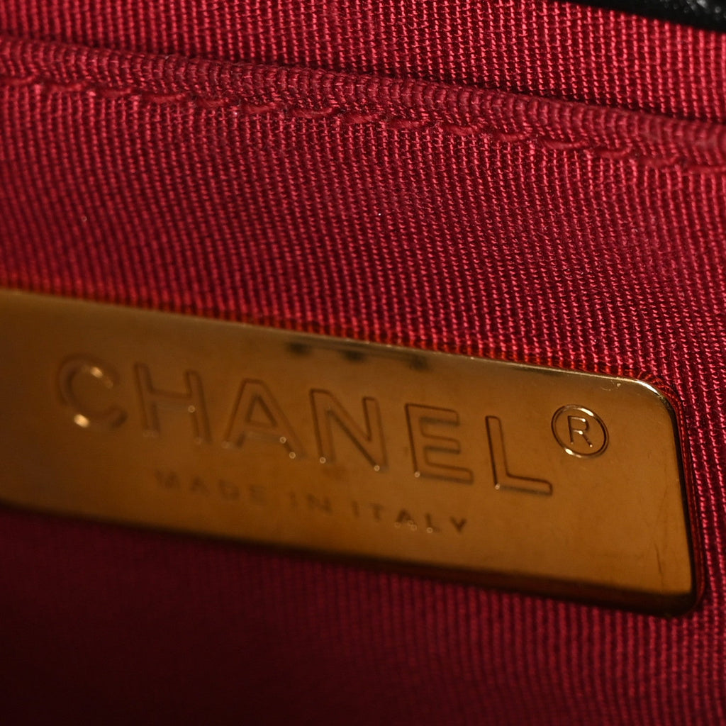 Chanel Lambskin Quilted Chanel 19 Waist Bag Black