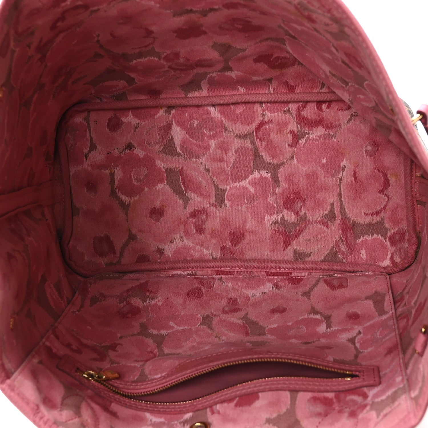 Louis Vuitton Monogram Articles de Voyage Ikat Neverfull MM Rose Velours