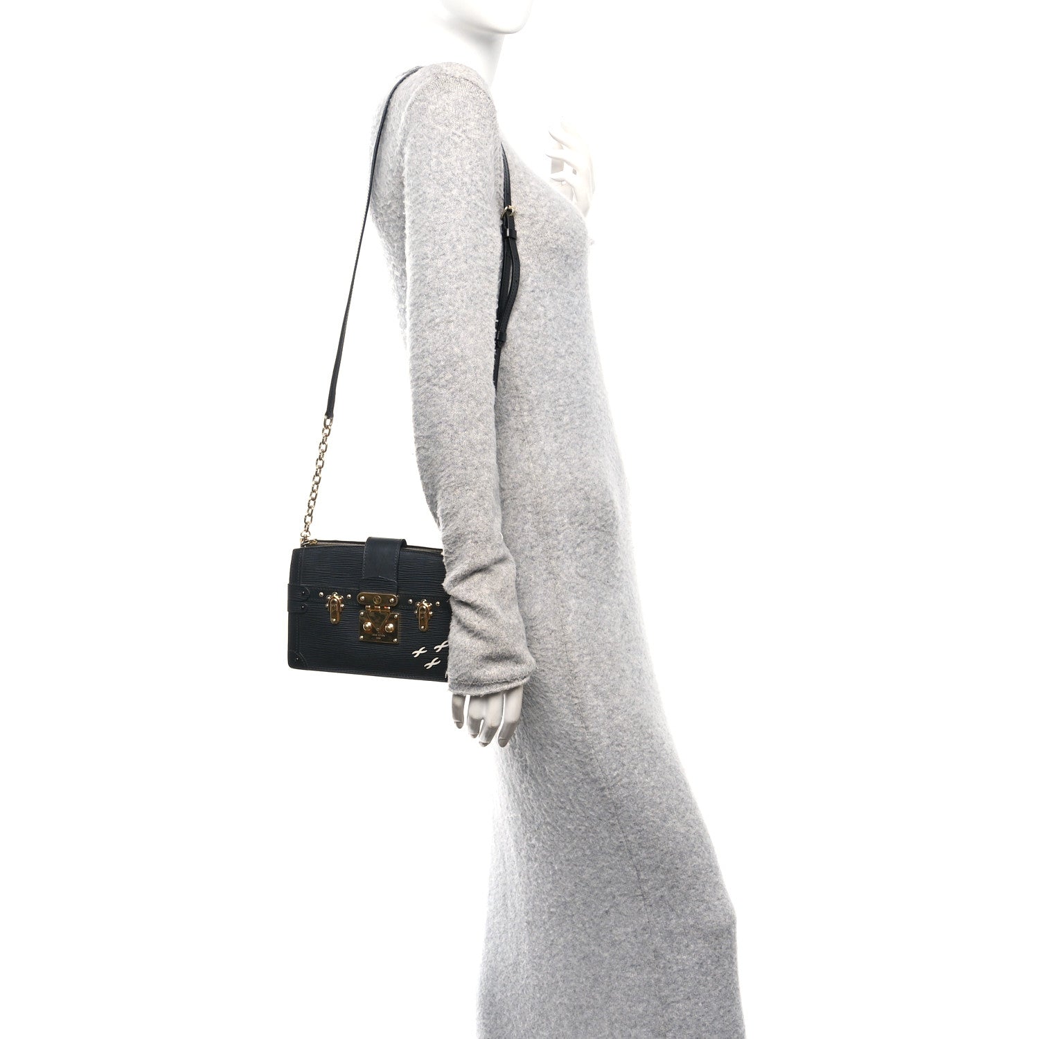 Louis Vuitton Epi Trunk Clutch Black