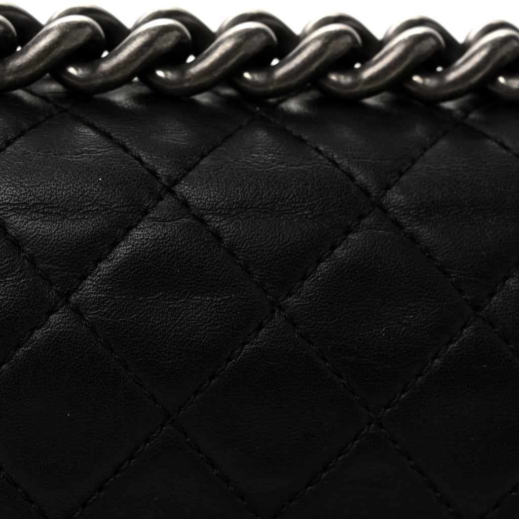 Chanel Calfskin Quilted Small Boy Flap Black