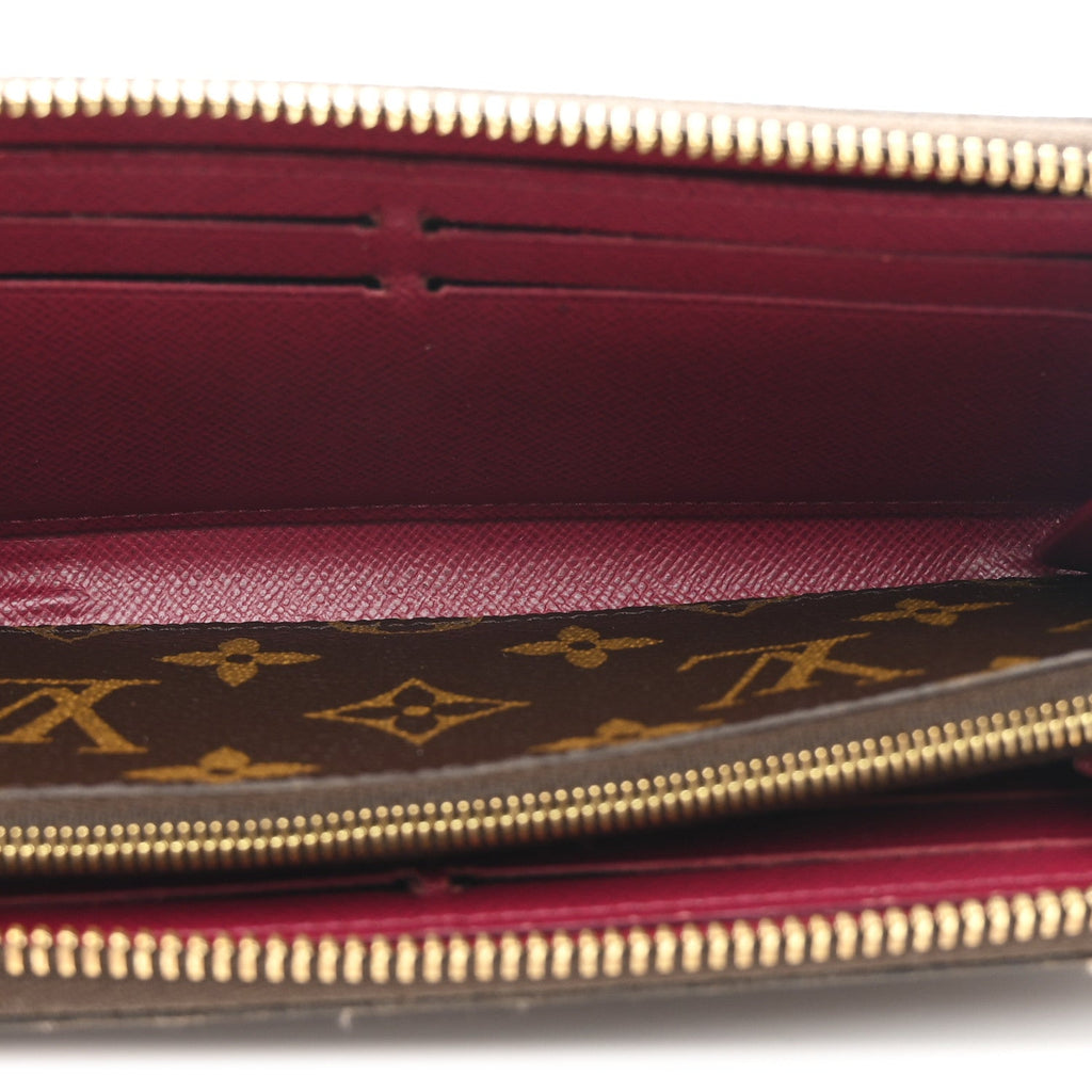 Louis Vuitton Monogram Clemence Wallet Fuchsia