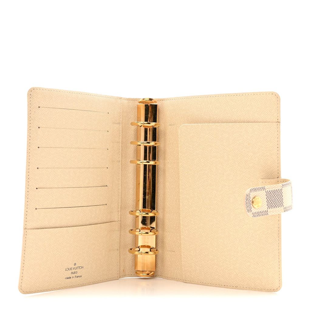 Louis Vuitton Damier Azur Medium Ring Agenda Cover