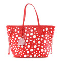 Louis Vuitton LV X YK Empreinte Infinity Dots Neverfull MM Rouge White