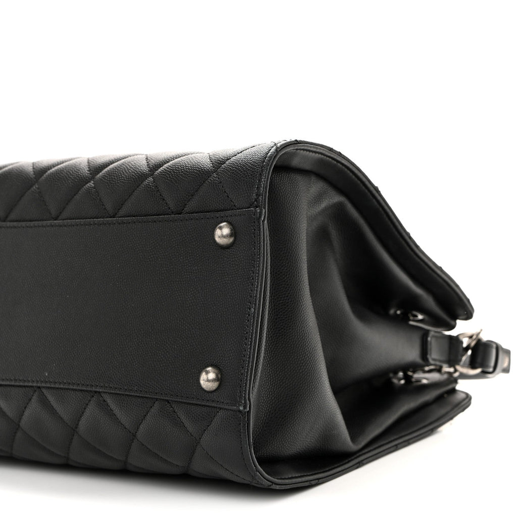 Chanel Caviar Quilted Medium CC Bucket Bag Black