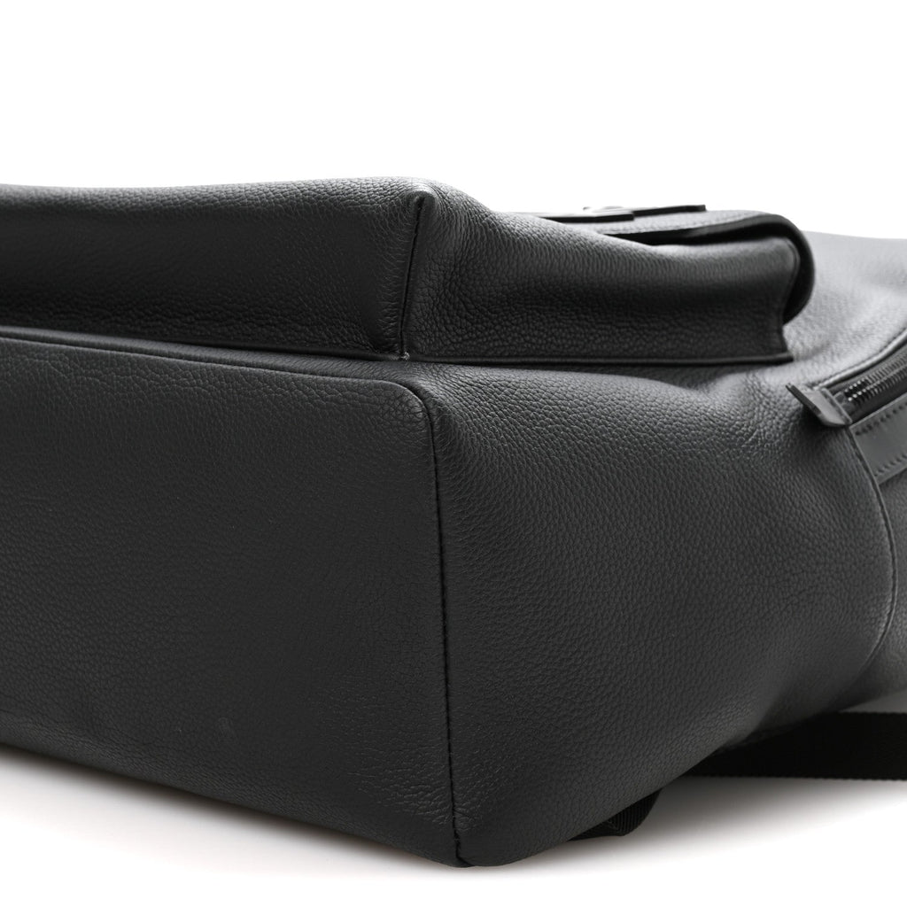 Louis Vuitton Grained Calfskin Aerogram Takeoff Backpack Black