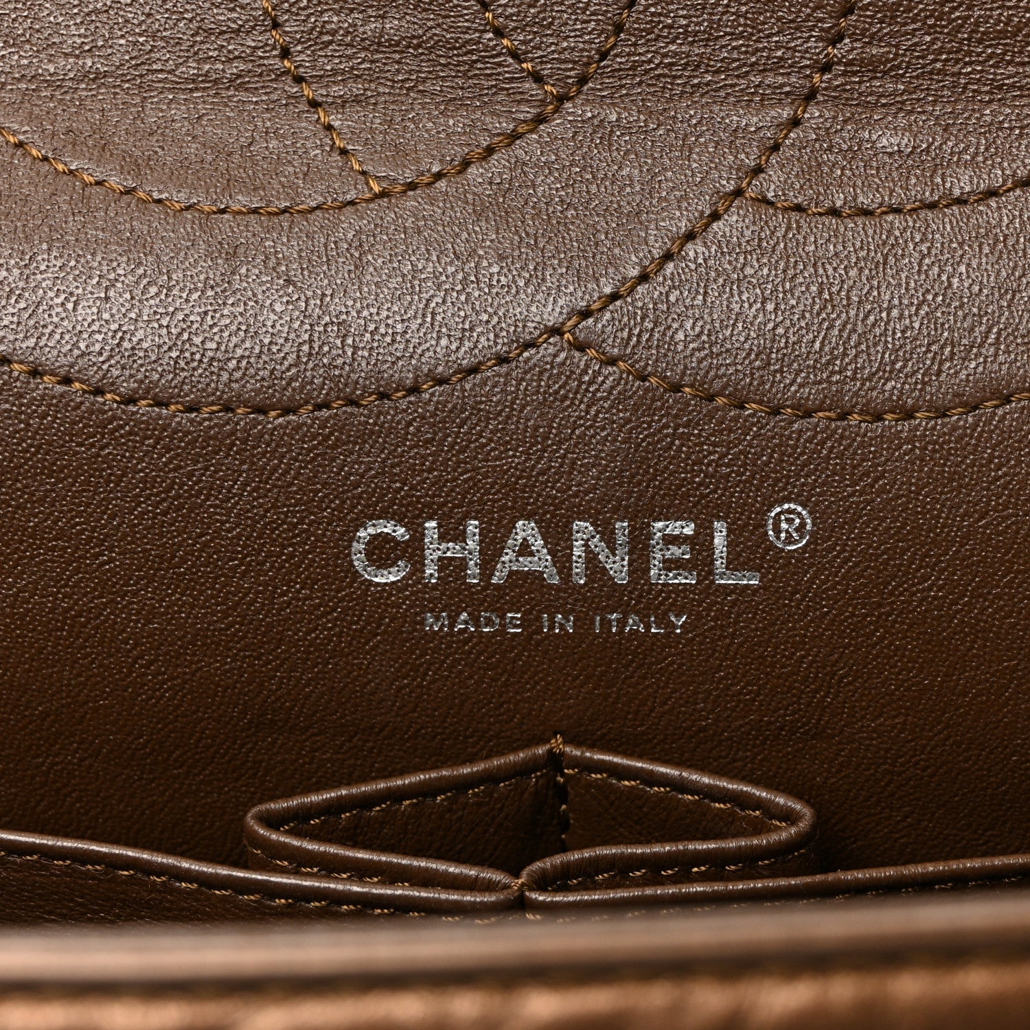 Chanel Metallic Aged Calfskin Quilted 2.55 Reissue 227 Flap Bronze