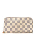 Louis Vuitton Damier Azur Zippy Wallet Rose Ballerine