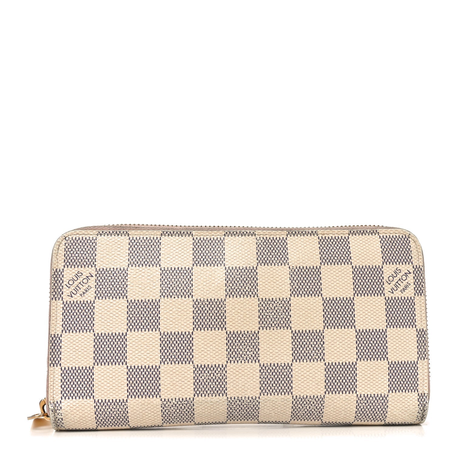 Louis Vuitton Damier Azur Zippy Wallet Rose Ballerine