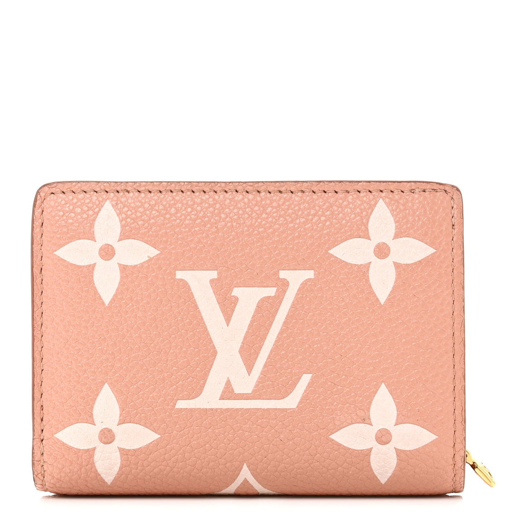 Louis Vuitton Empreinte Monogram Giant Clea Wallet Rose Trianon Creme
