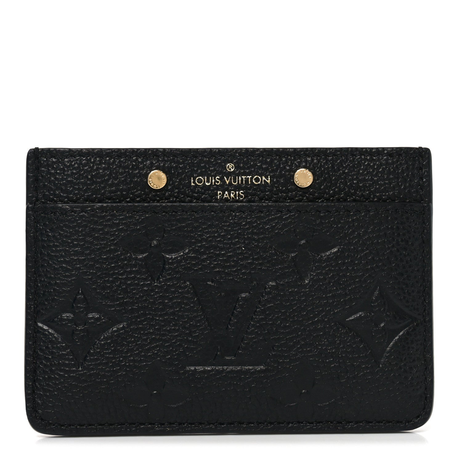 Louis Vuitton Empreinte Card Holder Black