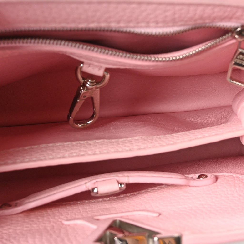 Louis Vuitton Taurillon Capucines BB Black General Blue Pink
