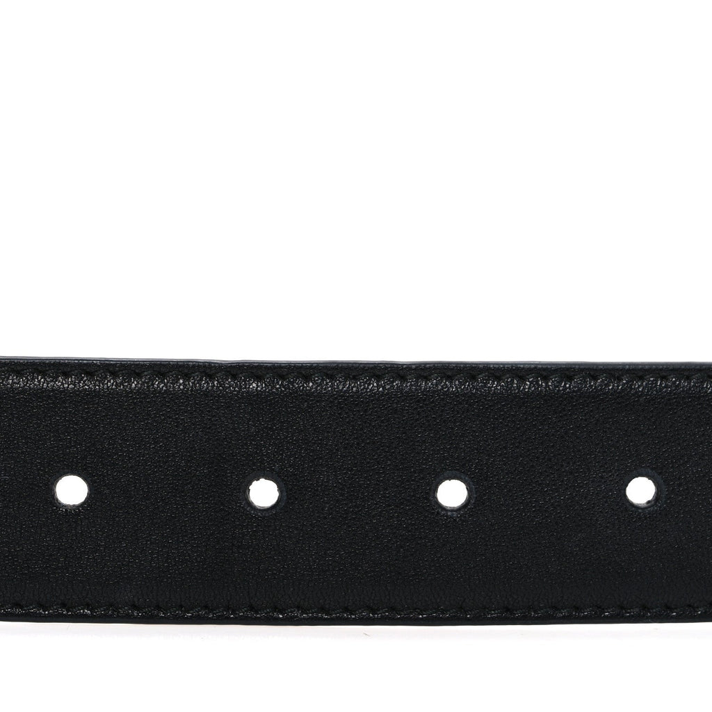 Prada Nappa Square Buckle Belt 80 32 Black